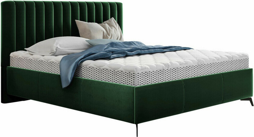Derry Sengeramme 180x200 cm - Mørkegrønn