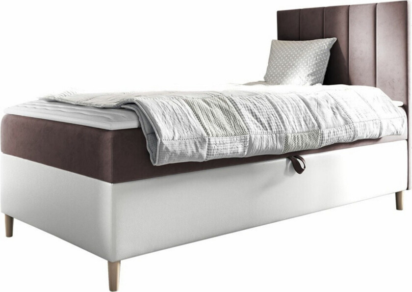 Boisdale Sengeramme 80x200 cm - Hvit/Brun