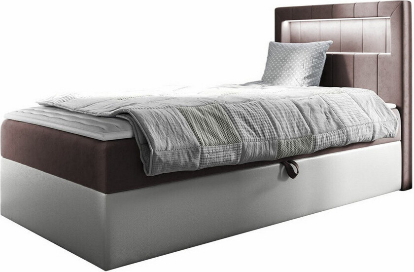 Boisdale Sengeramme 80x200 cm - Brun/Hvit