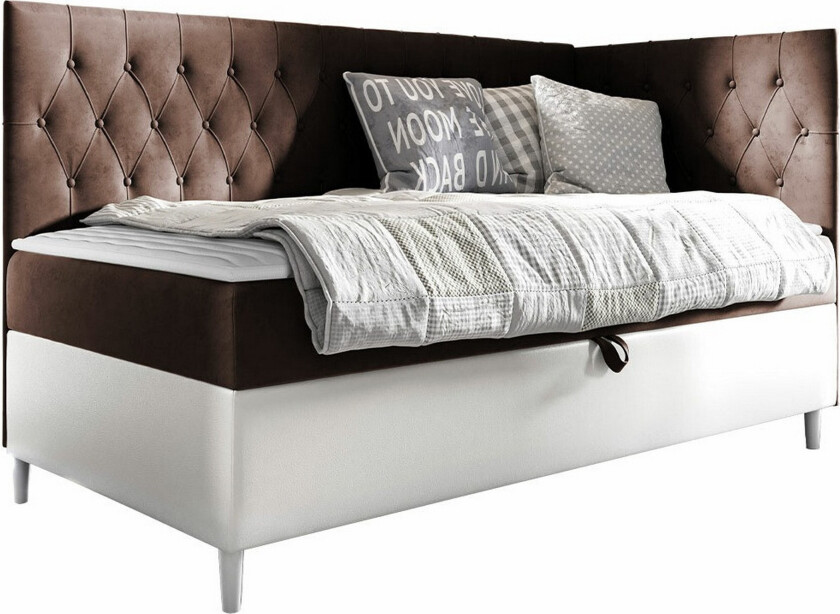 Boisdale Sengeramme 100x200 cm - Brun/Hvit