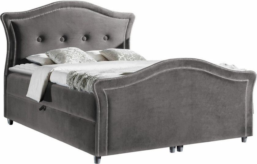 Bilde av Boisdale Sengeramme 200x200 cm - Lysegrå