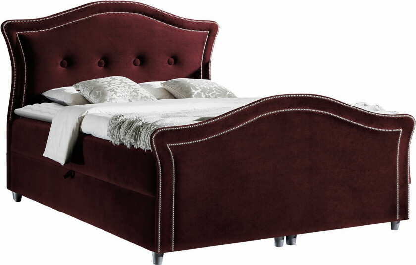 Bilde av Boisdale Sengeramme 200x200 cm - Rød