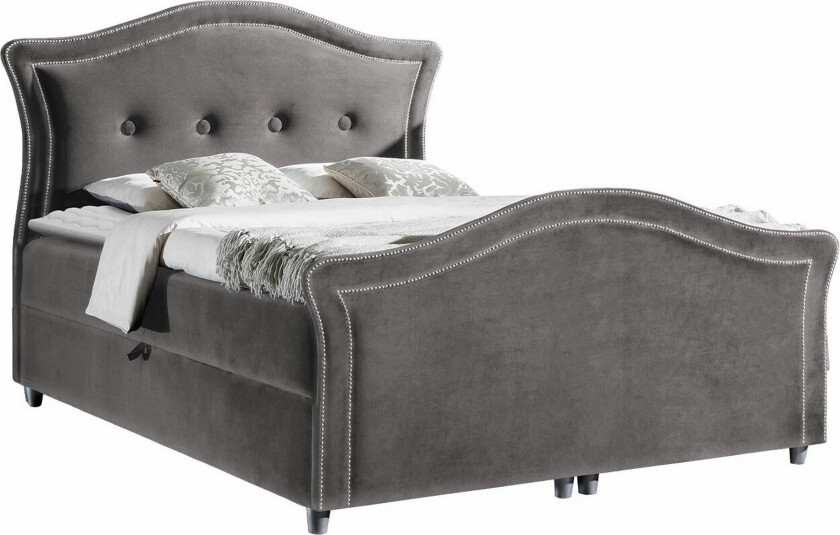 Boisdale Sengeramme 160x200 cm - Mørkegrå