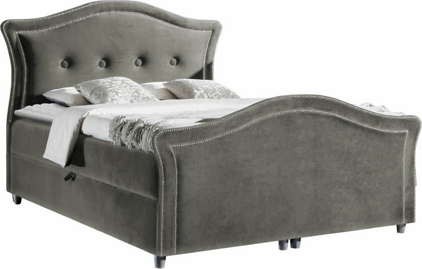 Boisdale Kontinentalseng 120x200 cm - Mørkegrå