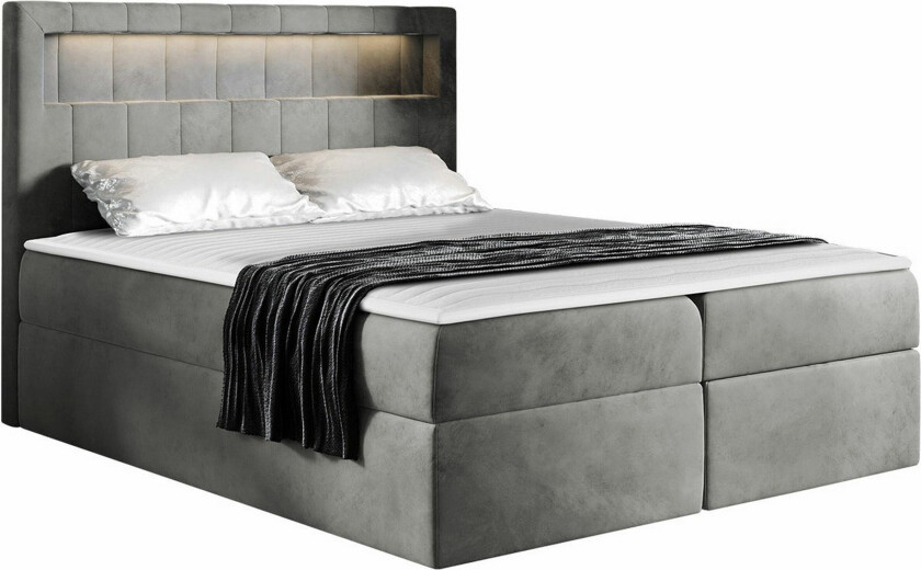 Boisdale Kontinentalseng 160x200 cm - Mørkegrå