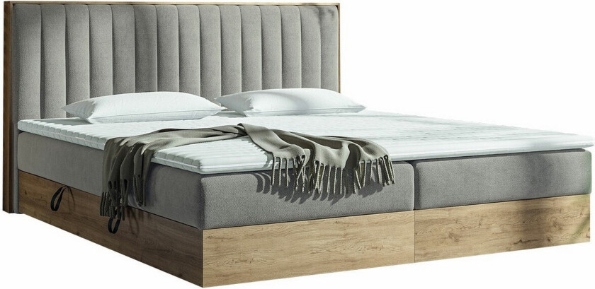 Aviemore Seng 140x200 cm - Grå/tre