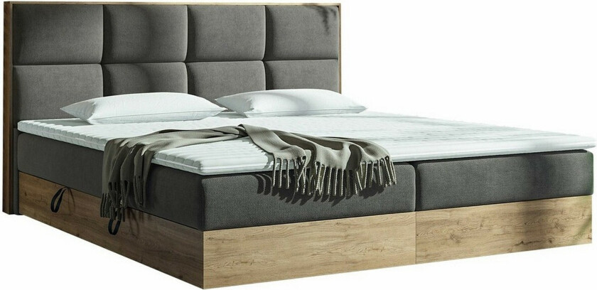 Aviemore Seng 160x200 cm - Grå/Brun