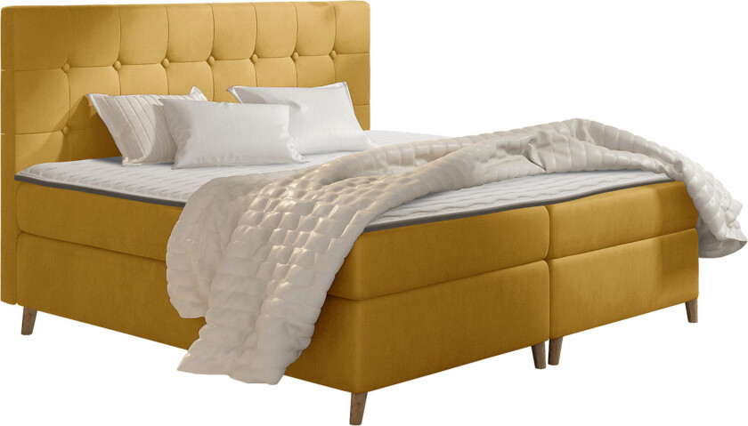 Sandham Kontinentalseng 160x200 cm - Gul