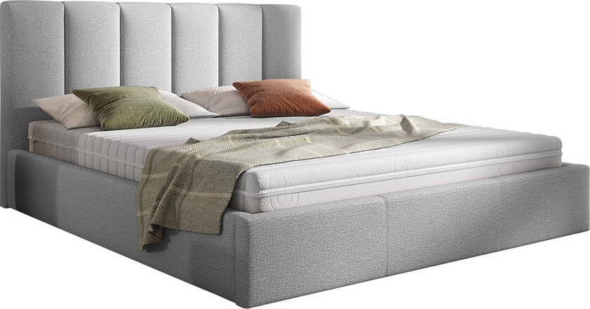 Karrouba Oppbevaringsseng 160x200 cm - Grå