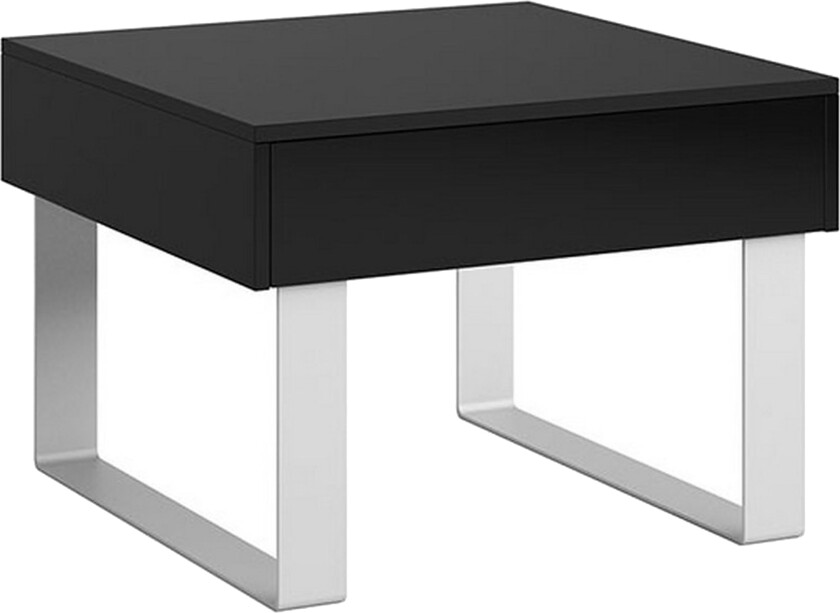 Tessan Sofabord Litet 64 cm med Oppbevaringsskuff - Svart