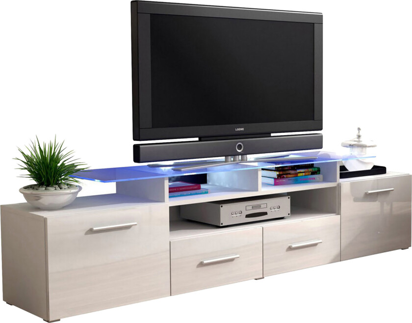 Evora TV-benk 194x39x39 cm - Beige/Grå/Hvit