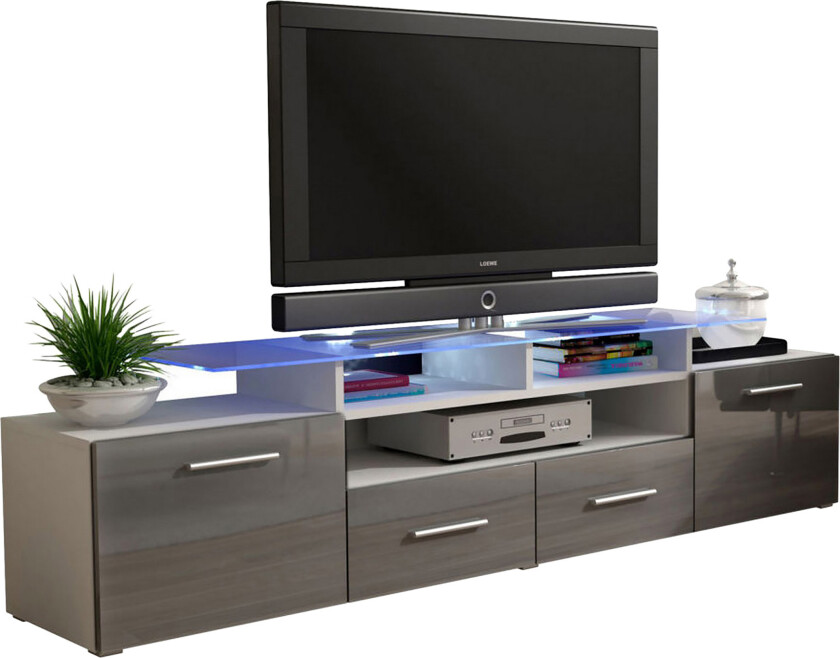 Evora TV-benk 194x39x39 cm - Beige/Grå