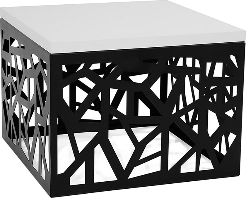 Palis Sofabord 60 cm - Svart/Hvit