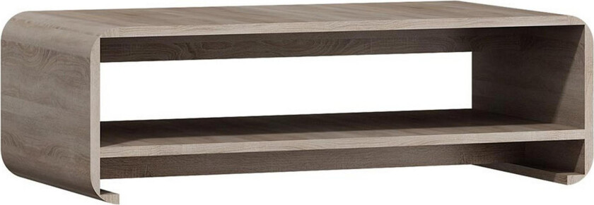 Linksa Sofabord 120 cm med Oppbevaringshylle - Beige/Grå