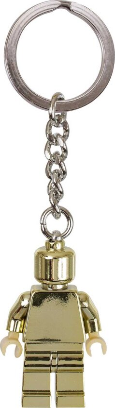 Nøkkelring med gullfarget minifigur