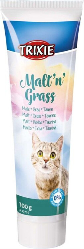 Trixie Malt'n'Grass Anti Hairball Kattemalt - 100 g