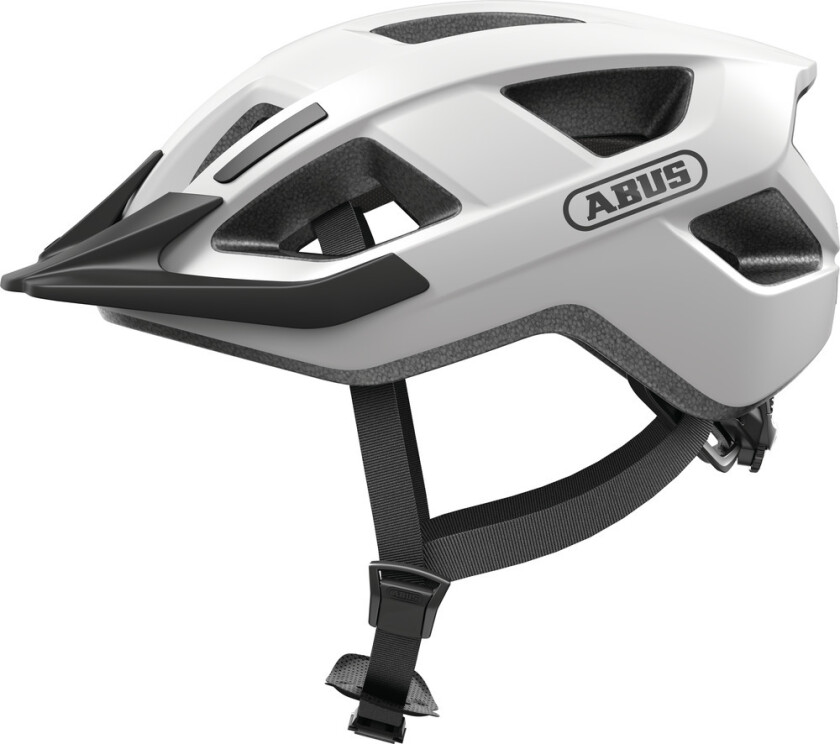 Abus Aduro 3.0 Sykkelhjelm, Polar White