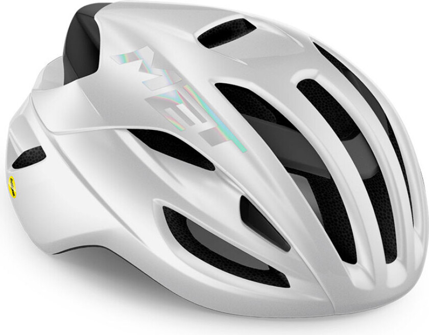 Rivale MIPS sykkelhjelm White Holographic Glossy