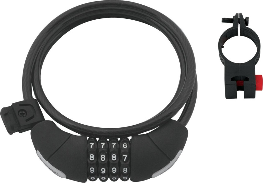 Spirallås med kode 120cm/8mm