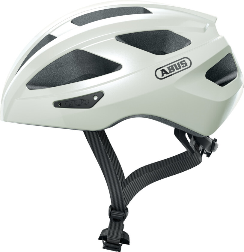 Abus Macator sykkelhjelm Pearl White