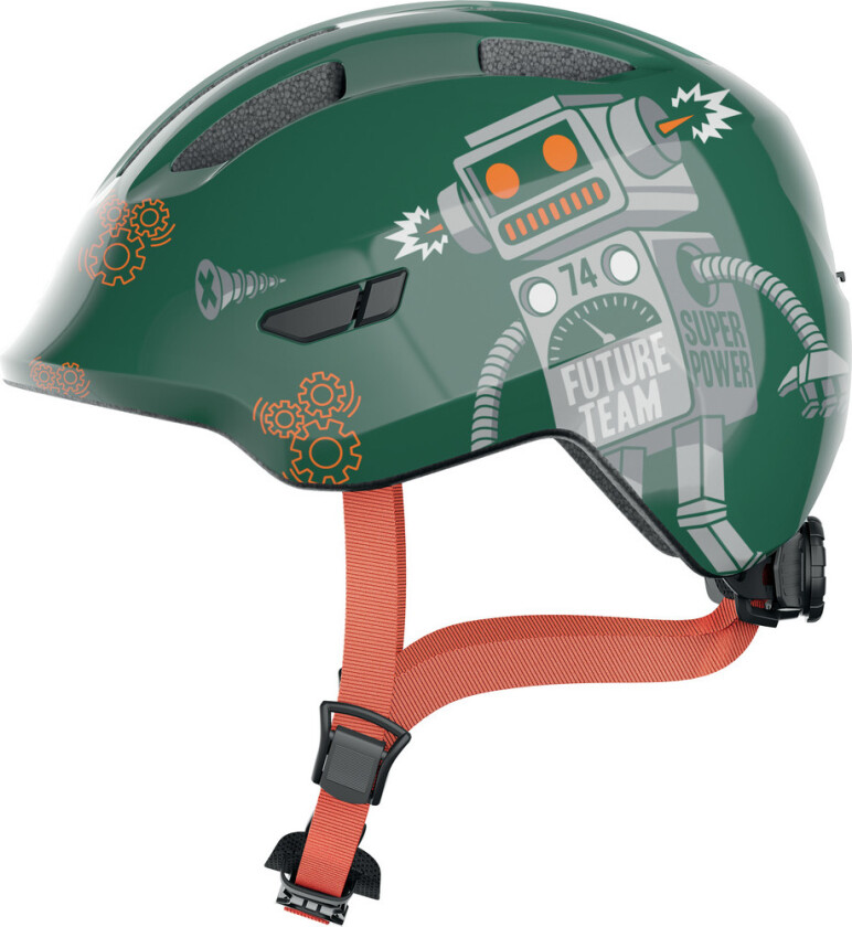 Abus Smiley 3.0 Sykkelhjelm til Barn Green Robo