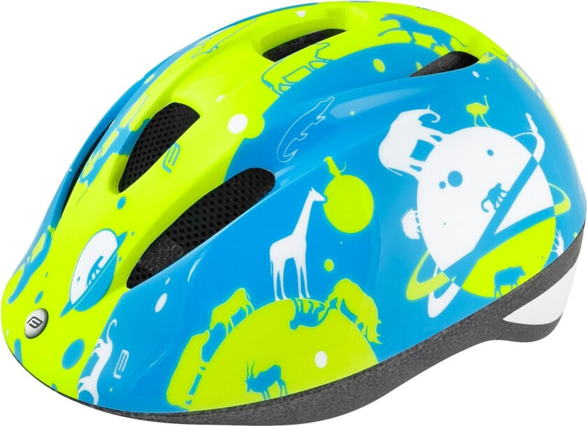 Fun Planets Barne Sykkelhjelm Grønn/blå