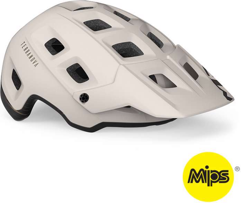 Met Terranova sykkelhjelm med Mips off-white