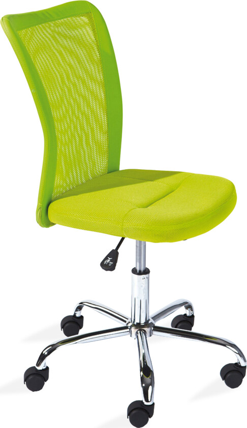 April Kontorstol Barn Kunstlær - Lime