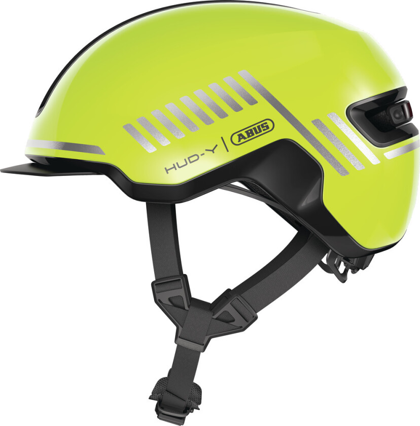 HUD-Y sykkelhjelm LED Signal Yello