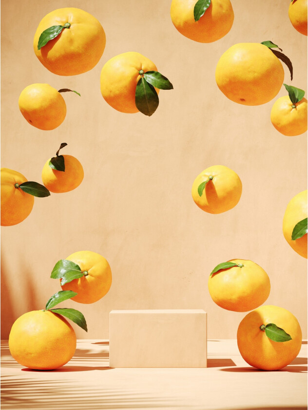 Poster Lemons 50x70 cm - Beige