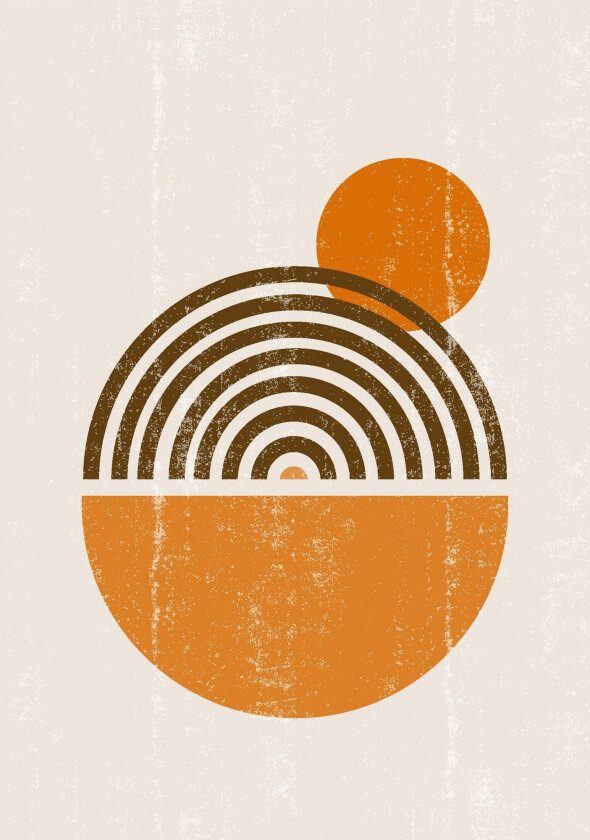 Poster Hathor 70x100 cm - Beige