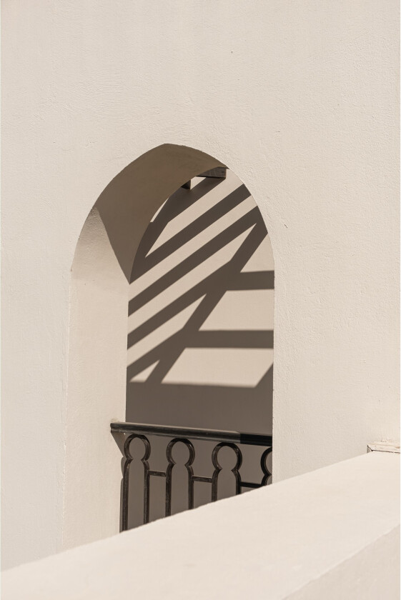 Poster Balcony 70x100 cm - Hvit