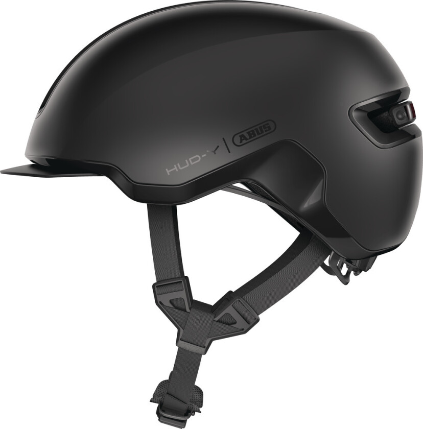 HUD-Y sykkelhjelm LED Velvet Black