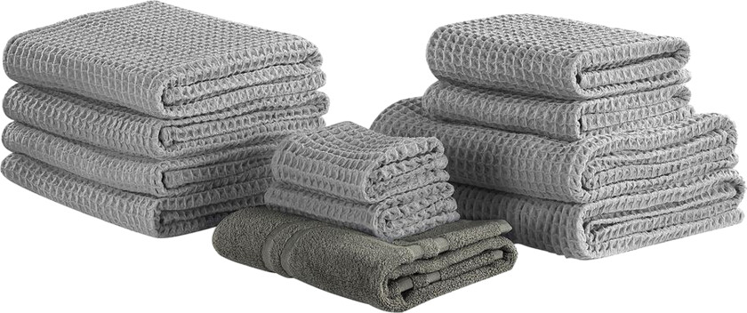 Areora Håndklesett 11-pk - Grå