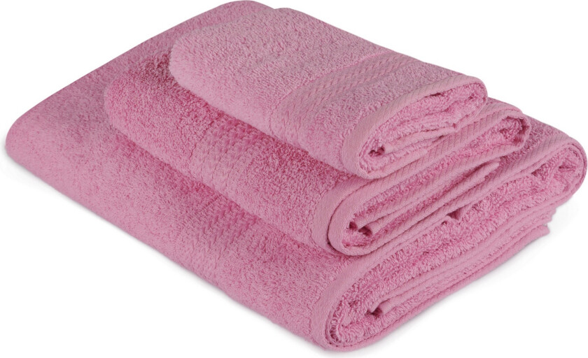 Hobby Håndkle Set om 3 - Rosa