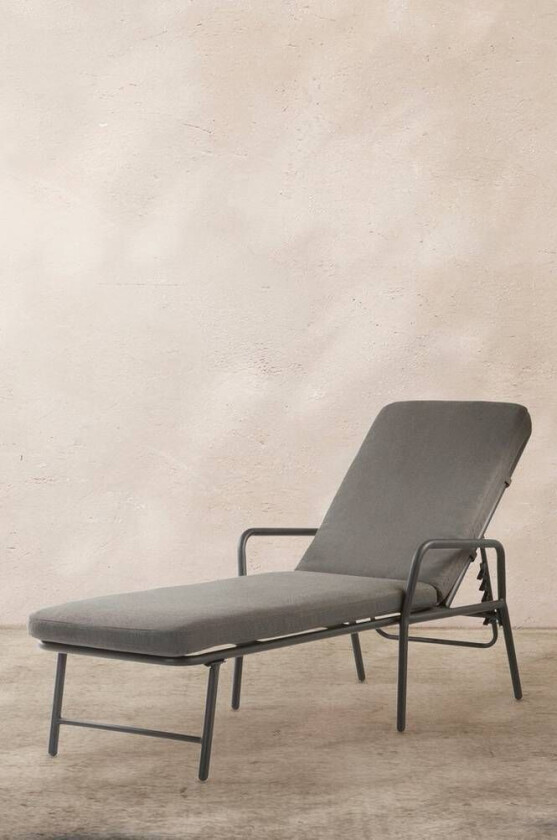 solseng Svart/mørk grå pute