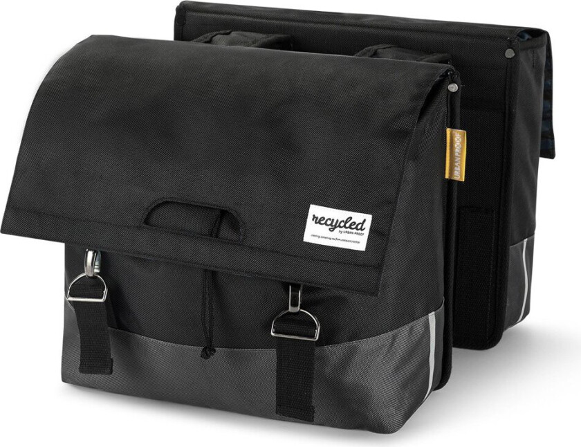 Sykkelveske Dobbelt 40 Liter Sort/Grå