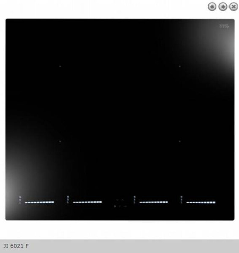 Induksjons platetopp Svart 60 Cm ji 6021 F