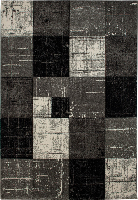 London Square Friezematte 160x230 - Svart/Grå