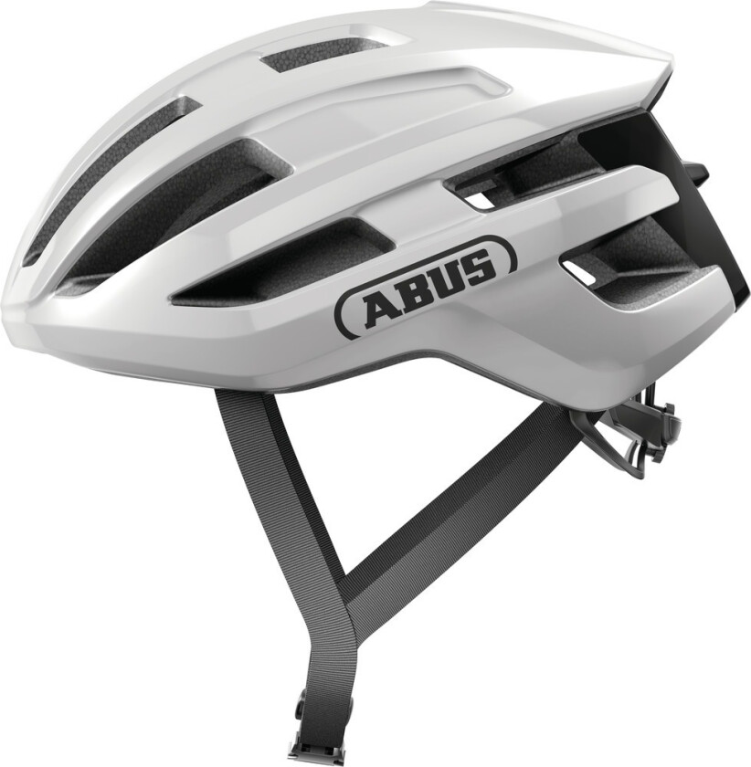 Abus Powerdome Sykkelhjelm Shiny White