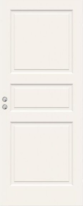 Skyvedørblad Style 03 8x21 Hvitmalt Formpresset Dør