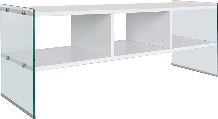 Lekkenne TV-benk 122 cm - Hvit