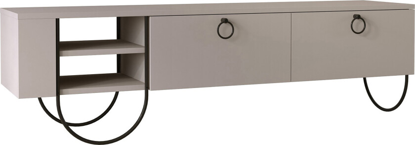 Riskalen TV-benk 150 cm - Grå