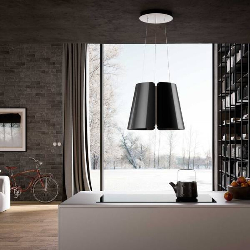 Fritthengende Kjøkkenvifte Beat Bk Gloss 430mm
