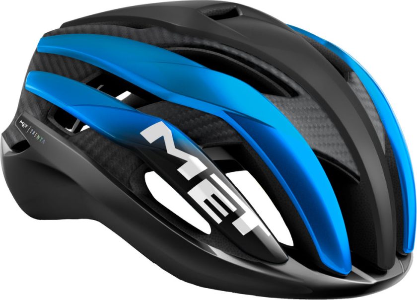 Trenta 3K Karbon sykkelhjelm sort/blå