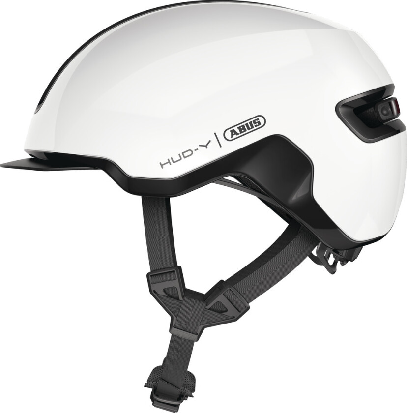 Abus Macator sykkelhjelm Pearl White