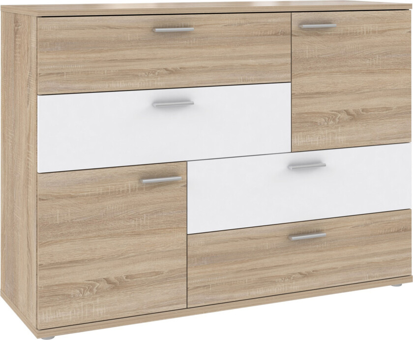 Waunifor Kommode 125 cm - Brun/Hvit