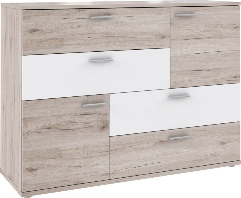 Waunifor Kommode 125 cm - Lysegrå