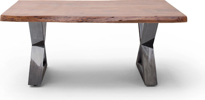 Cartagena Sofabord 110 cm Ben X-form - Brun Natur