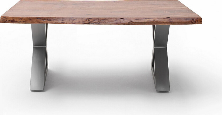 Cartagena Sofabord 110 cm Ben X-form - Antrasitt/Mørkebrun